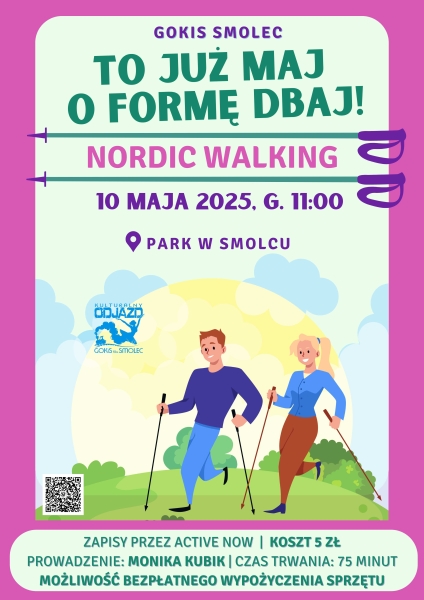 To już maj, o formę dbaj! NORDIC WALKING
